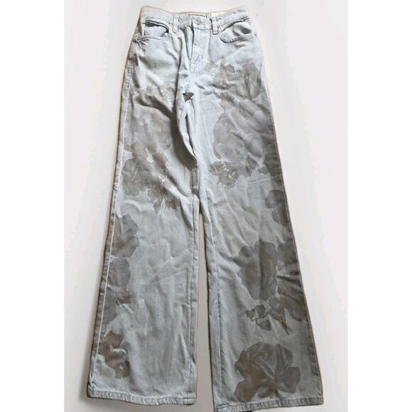 We The Free Tinsley Baggy High-Rise Printed Jeans Sz 26 - Picture 6 of 9